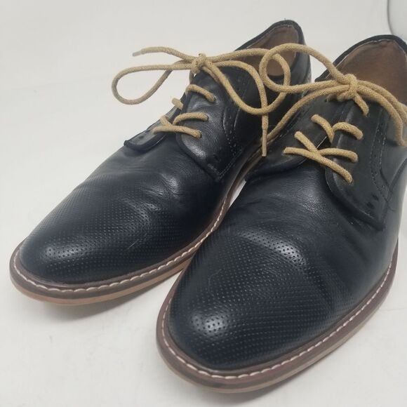 MADDEN DRESS SHOES. BLACK LEATHER LOOK SHOES 9M. - Picture 5 of 16